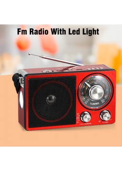 Pu Xing Fm Radio With Led Light, USB/SD/TF MP3 Player, PX-356LS